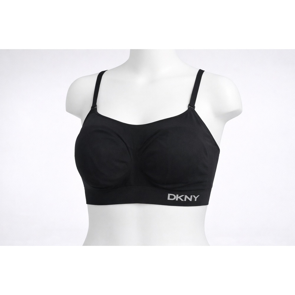 DKNY Sports‎ Bra Women S Black Excellent Athleisure Minimalist DK8426P2